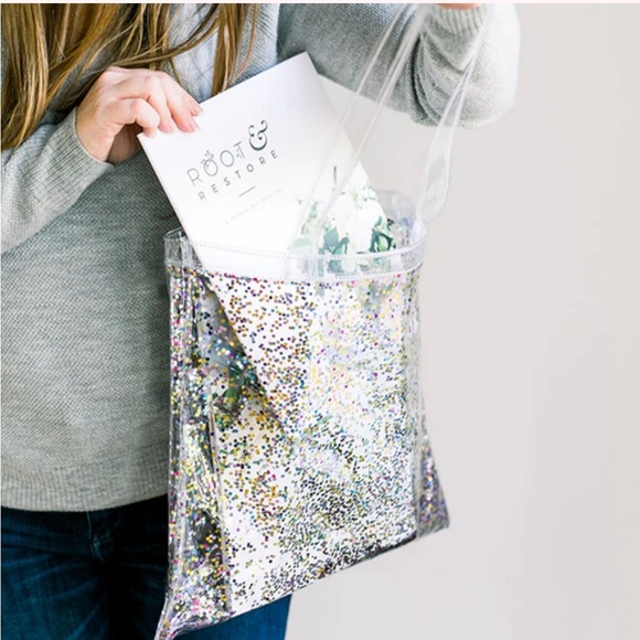 Talking Out Of Turn | Confetti Main Squeeze Flat Tote NWT - Picture 3 of 13